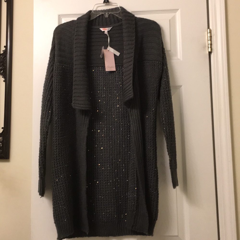 NWT Candies Chunky Cozy w Fancy Stitching Overcoat